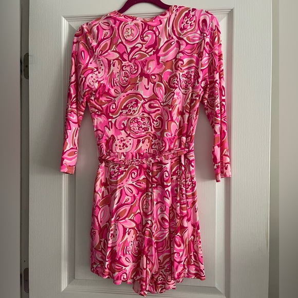 Lilly Pulitzer Karlie Wrap Romper Size Medium - Picture 2 of 3
